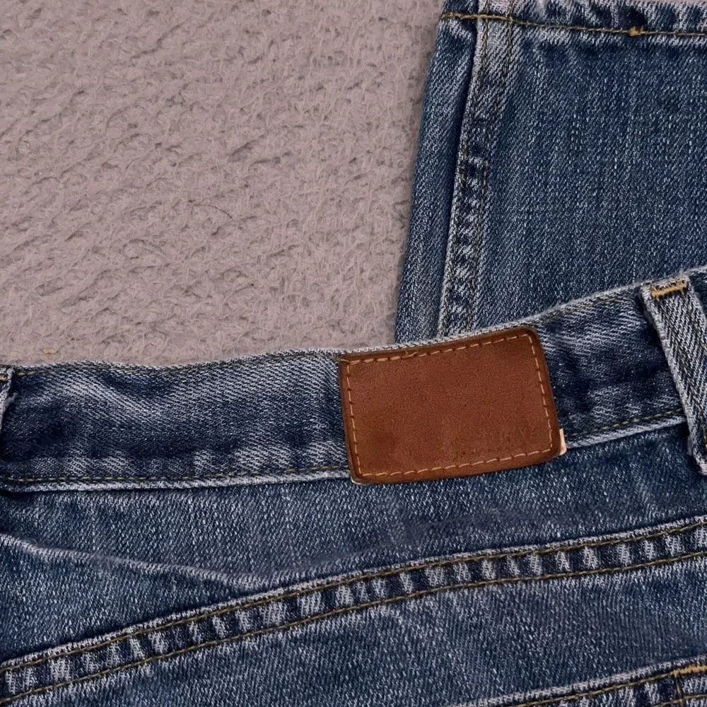 Vintage J.CREW Jeans Men's 35x31 Blue Classic Button Fly Heavyweight Made in USA